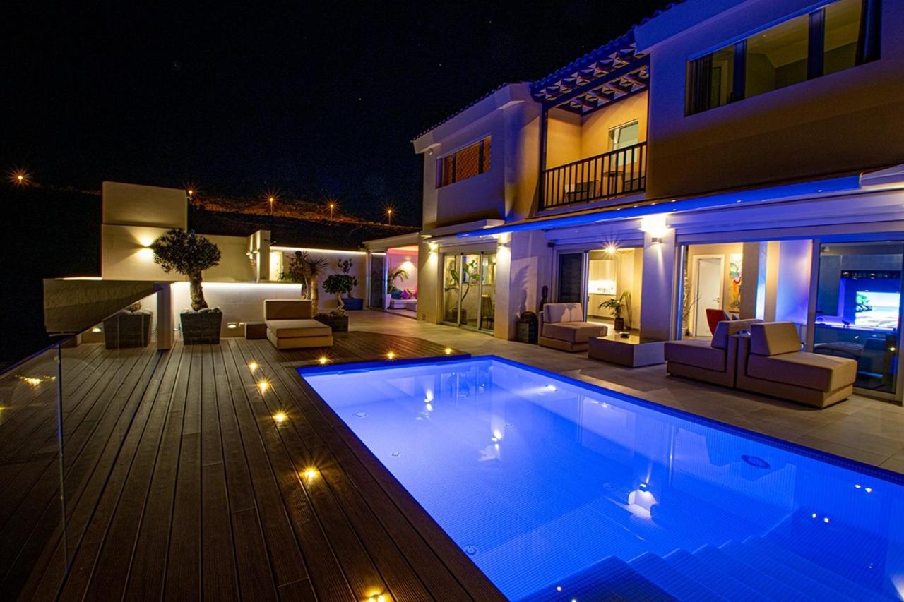 Luxury Villa Morelli With Seaview & Heated Pool ماسبالوماس المظهر الخارجي الصورة